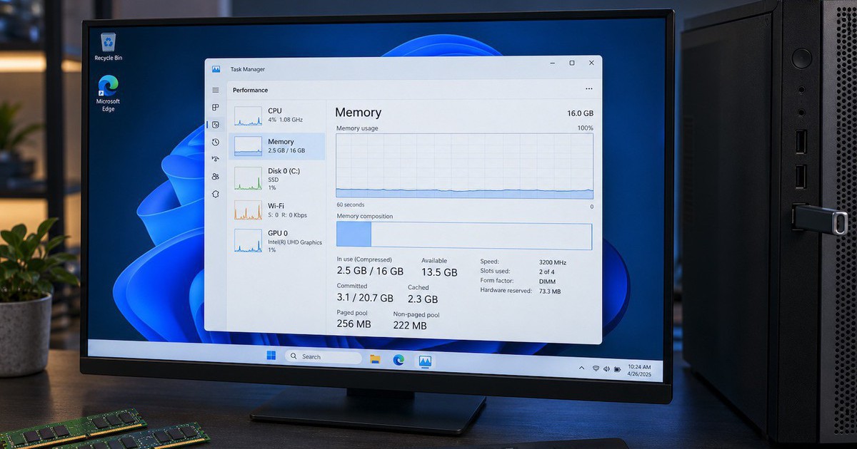 Windows 11 nhẹ khó tin, chỉ dùng 2,5 GB RAM sau một thay đổi