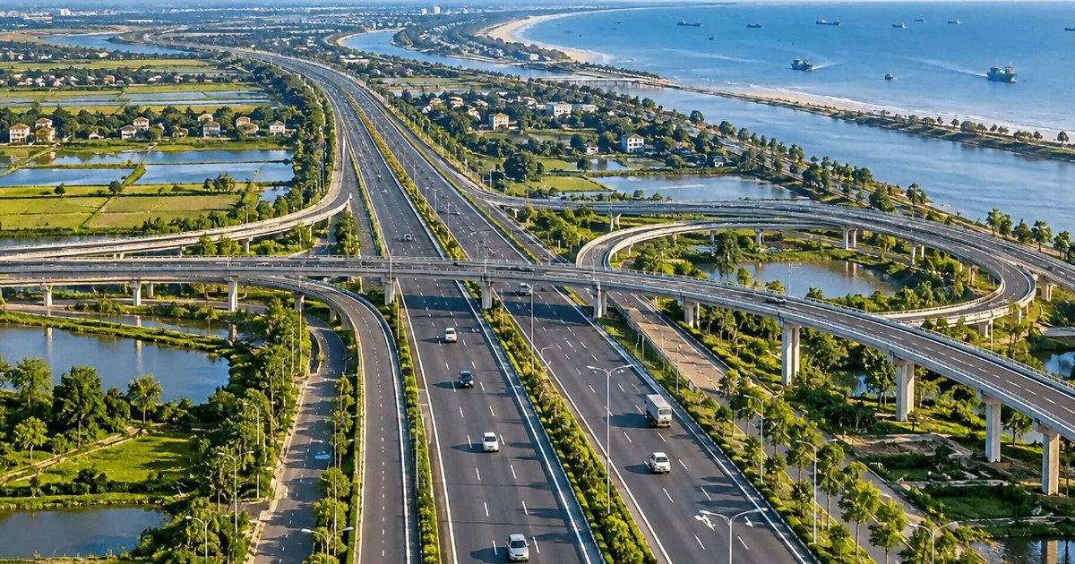 Một tuyến đại lộ được quy hoạch rộng gấp 4 đường băng sân bay, nối thẳng thành phố giàu nhất miền Bắc ra biển, rút ngắn thời gian di chuyển không quá 1 giờ