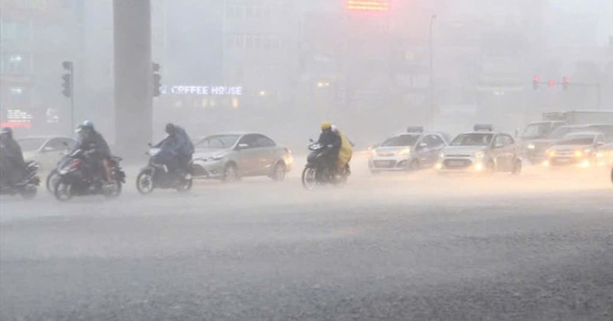 Ngày mai, nhiều nơi sẽ xuất hiện mưa to đến rất to