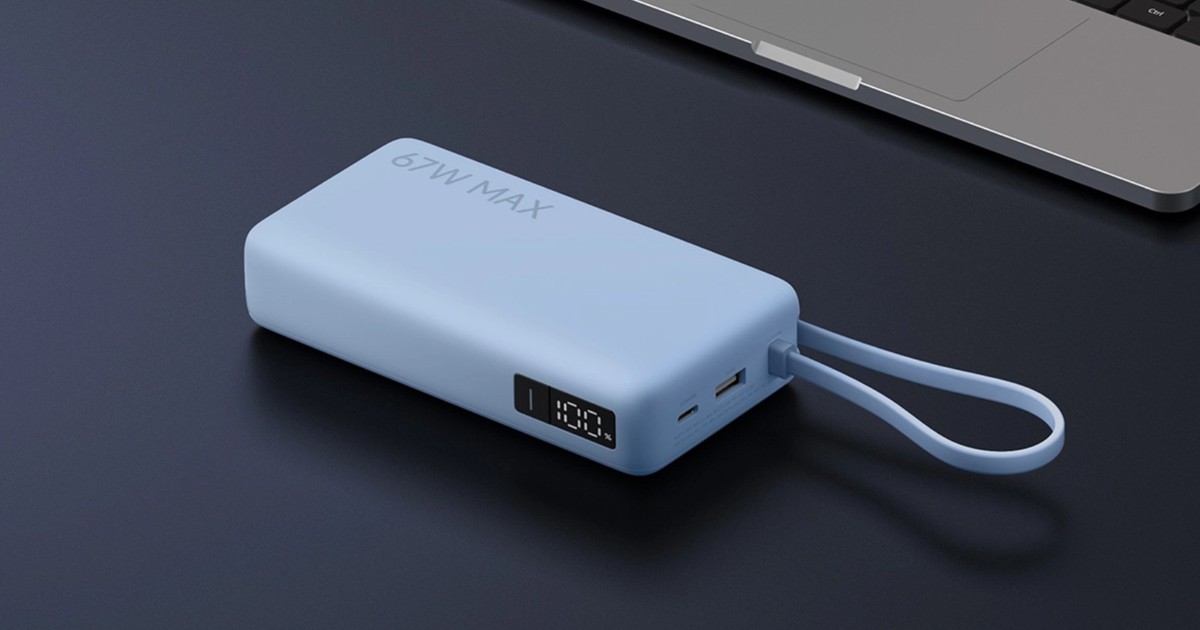 Xiaomi ra mắt pin dự phòng 20.000mAh giá khoảng 1,08 triệu đồng, có cáp tích hợp và sạc nhanh 67W