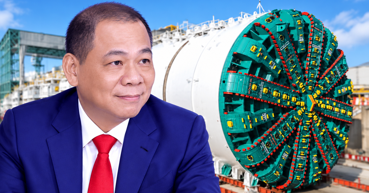 Ông Phạm Nhật Vượng đặt hơn 100 dây chuyền TBM làm metro Hà Nội: Kỷ lục thế giới là 23 máy cùng chạy, Trung Quốc từng cần tới 201 máy