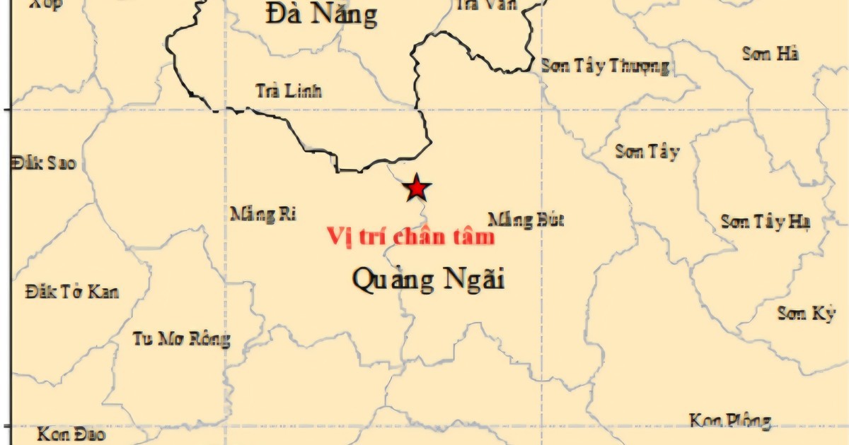 Liên tiếp 4 trận động đất xảy ra ở xã miền núi Quảng Ngãi