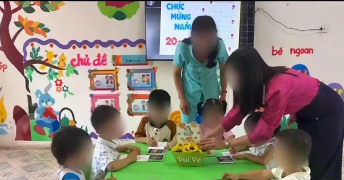 Tạm đình chỉ hai giáo viên mầm non tác động vào học sinh
