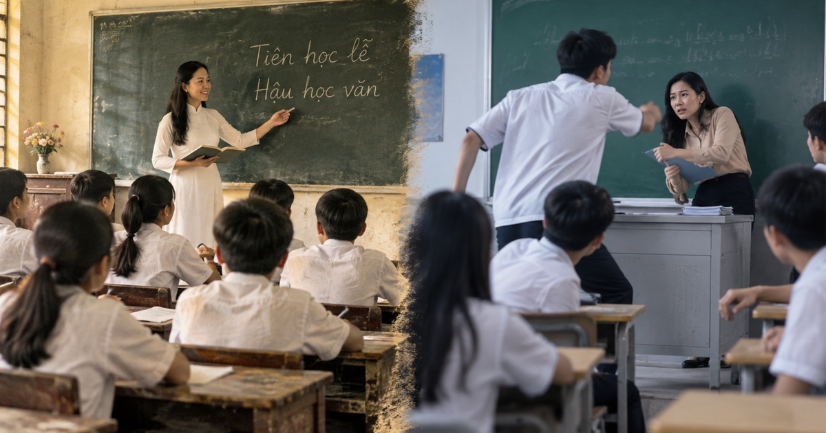 Vì sao những thế hệ trước không có chuyện trò đánh thầy?