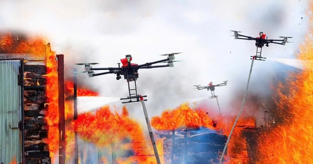 DN Việt ra mắt UAV bầy đàn dùng AI: "Binh đoàn bầu trời" tự động dập lửa, cứu người từ cao độ 300m