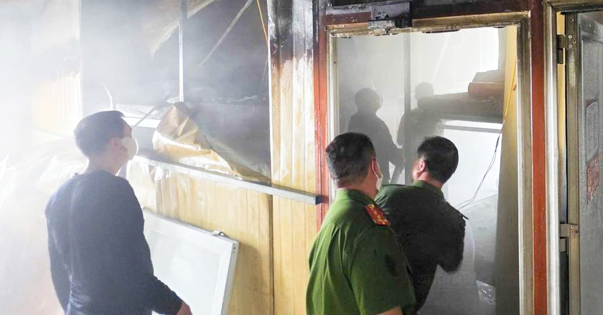 Cháy tầng 5 nhà nghỉ, 95 khách nước ngoài thoát nạn