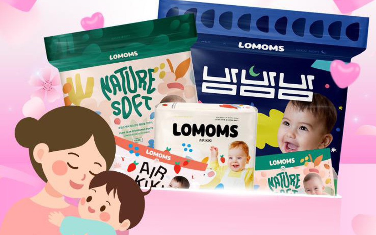 Bỉm Hàn tiếp tục mở rộng thị phần tại Việt Nam, Lomoms có gì đáng chú ý?