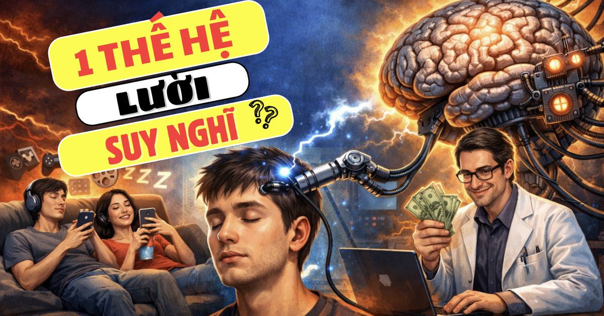 Phó mặc suy nghĩ cho AI, hàng ngàn người trẻ đang “thuê não” dùng, để máy móc quyết định thay mọi việc