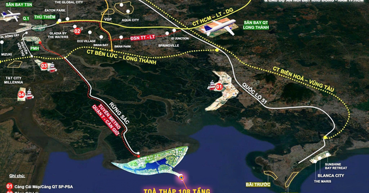 Siêu tòa tháp lấn biển 108 tầng cao nhất Việt Nam, Top 10 thế giới: Được ví “ngọn hải đăng đô thị”, thiết kế mặt tiền kính phản quang đổi sắc theo ánh sáng tự nhiên