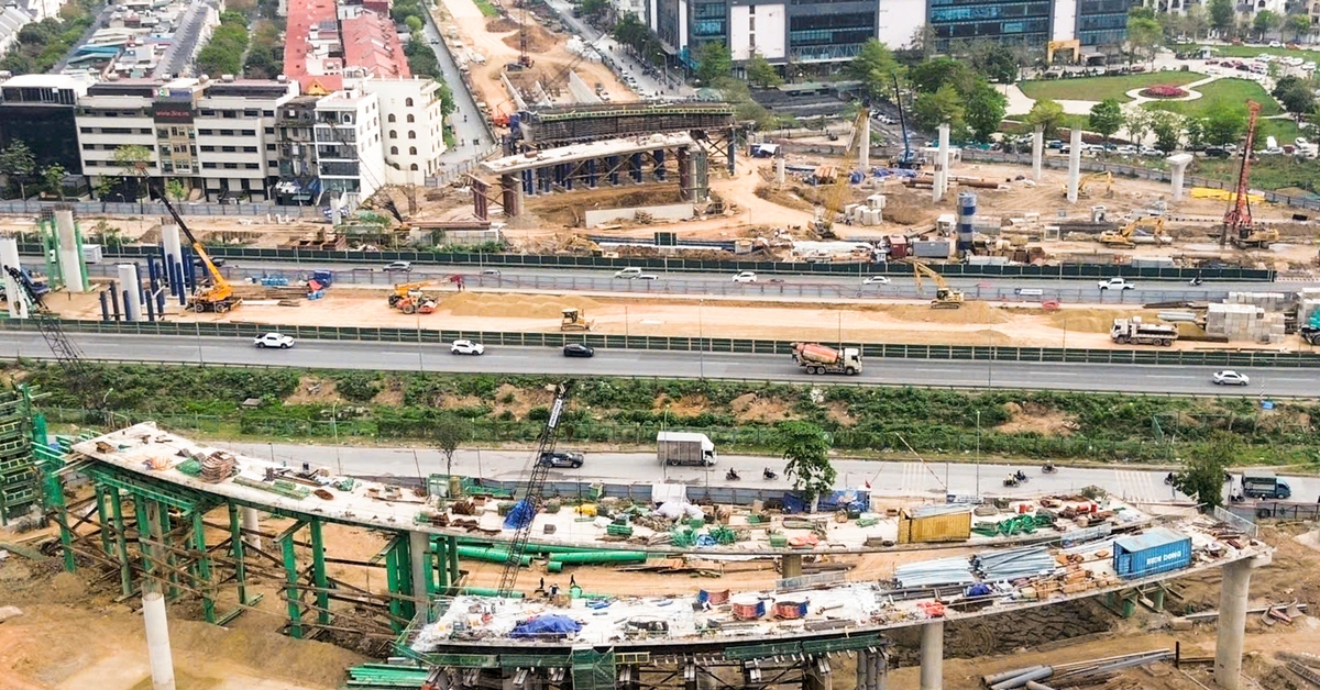 Diện mạo nút giao hiện đại bậc nhất phía Tây Hà Nội sau gần 1 năm thi công