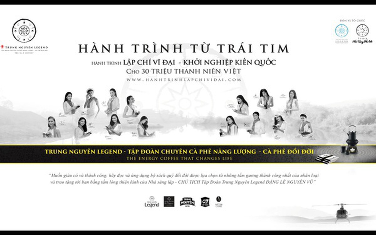 Trung Nguyên Legend tiếp tục triển khai Hành trình Từ Trái Tim – Hành trình kiến tạo khát vọng lớn cho thanh niên Việt