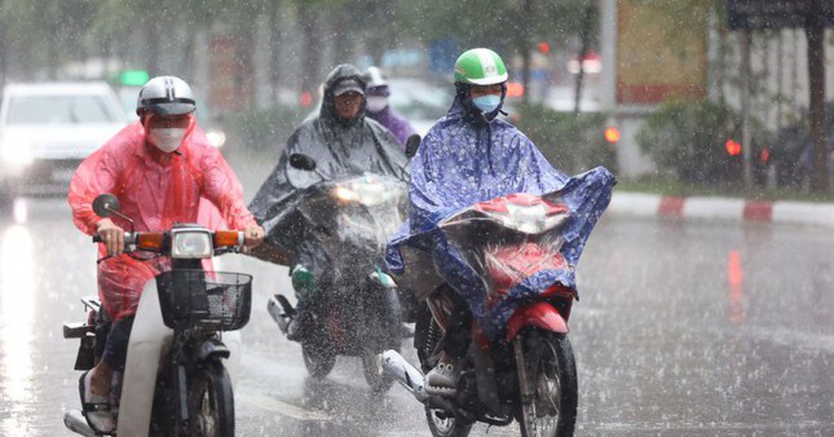 Từ đêm mai, miền Bắc xuất hiện mưa rào nhiều nơi