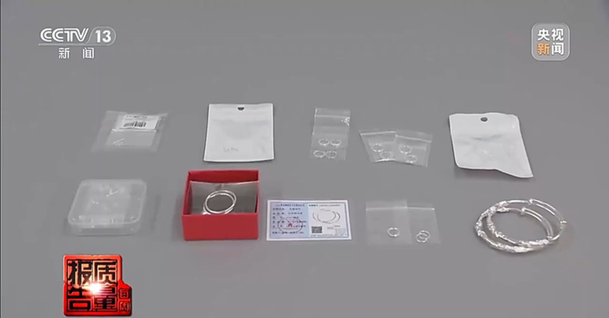 Phát hiện khá nhiều “trang sức bạc 999” chỉ chứa 0,67% bạc
