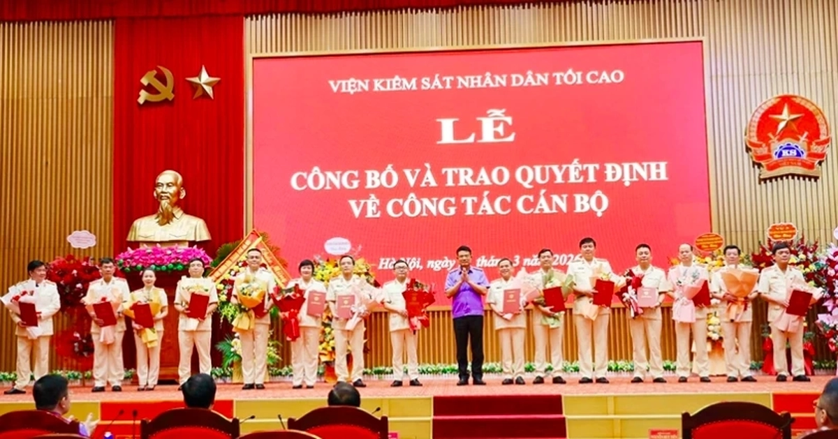 Viện KSND Tối cao điều động, bổ nhiệm 15 lãnh đạo cấp Vụ