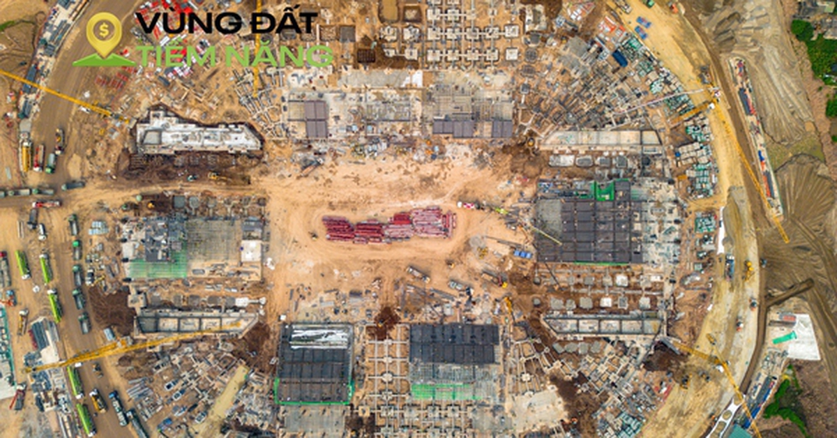 Đại công trường xây sân vận động lớn thứ hai Việt Nam: Lột xác sau 2 tháng, khán đài 60.000 chỗ dần lộ diện