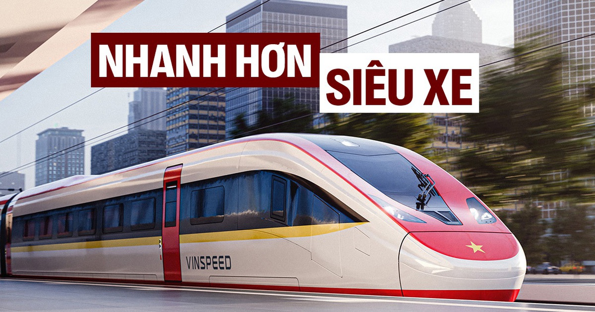 Tàu cao tốc của Vinspeed có thể đạt tới 350km/h, chạy Hà Nội - Quảng Ninh chỉ trong 23 phút