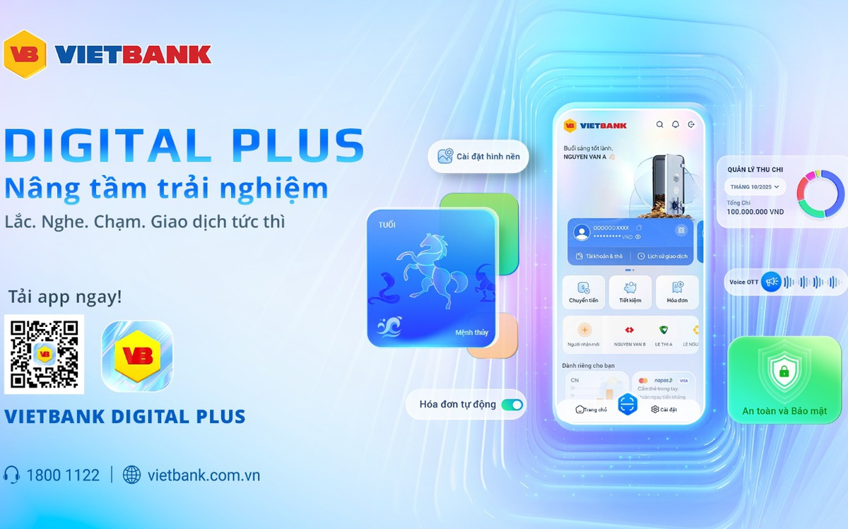 Vietbank Digital Plus thu hút với 5 tính năng đáp ứng nhu cầu người dùng hiện đại