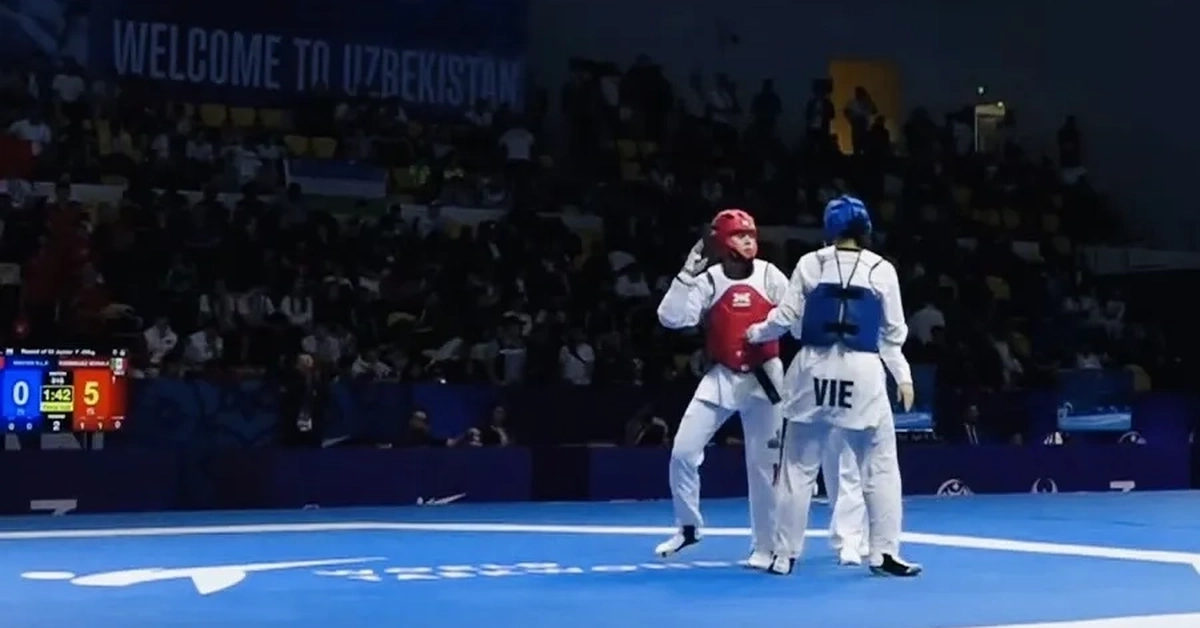 Võ sĩ taekwondo Việt Nam thua đáng tiếc tại 2 ngày đầu tại giải vô địch trẻ thế giới 2026