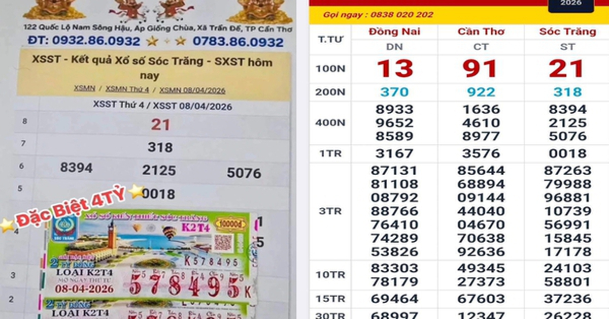 Thêm 1 người ở miền Tây 2 lần trúng độc đắc xổ số miền Nam
