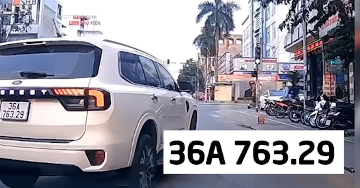 Ô tô 36A-763.29 lấn làn, dùng biển số không đúng đăng ký bị phạt 51 triệu