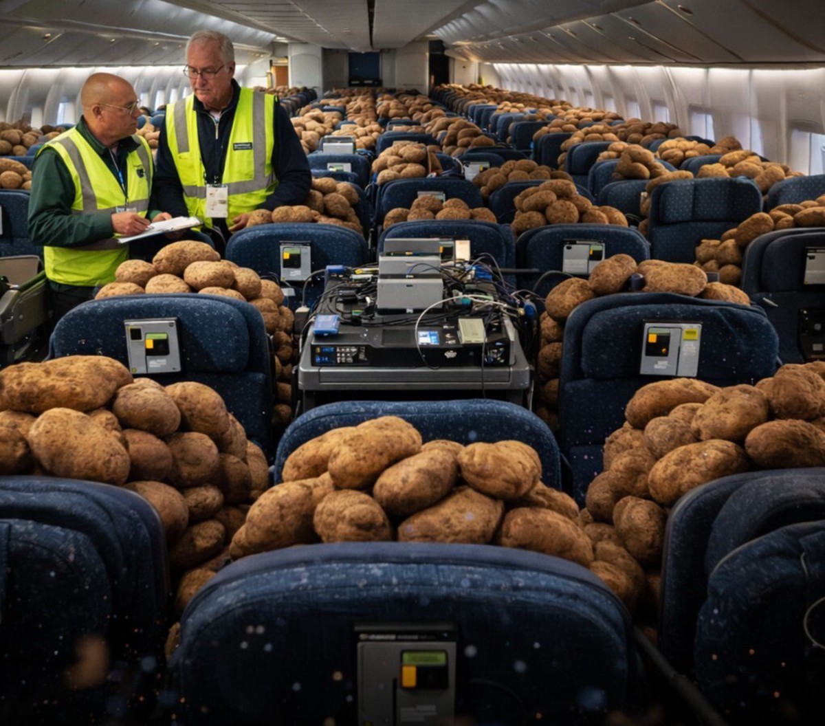 Boeing thử nghiệm Wi-Fi bằng khoai tây trong khoang máy bay