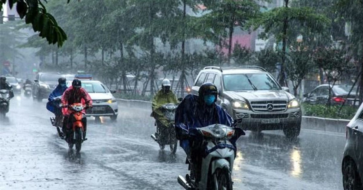 Không khí lạnh yếu gây mưa dông ở Bắc Bộ, Bắc Trung Bộ, có nơi trên 80mm