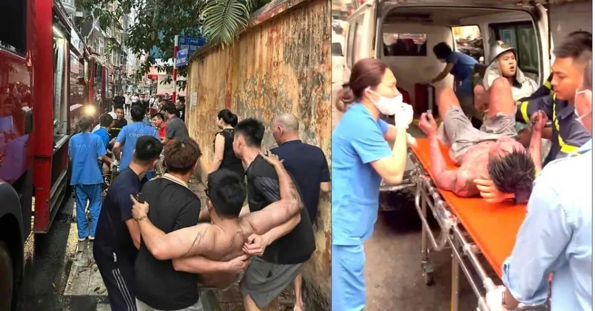 Cháy nhà trong ngõ sâu ở Ba Đình, 3 người thoát nạn