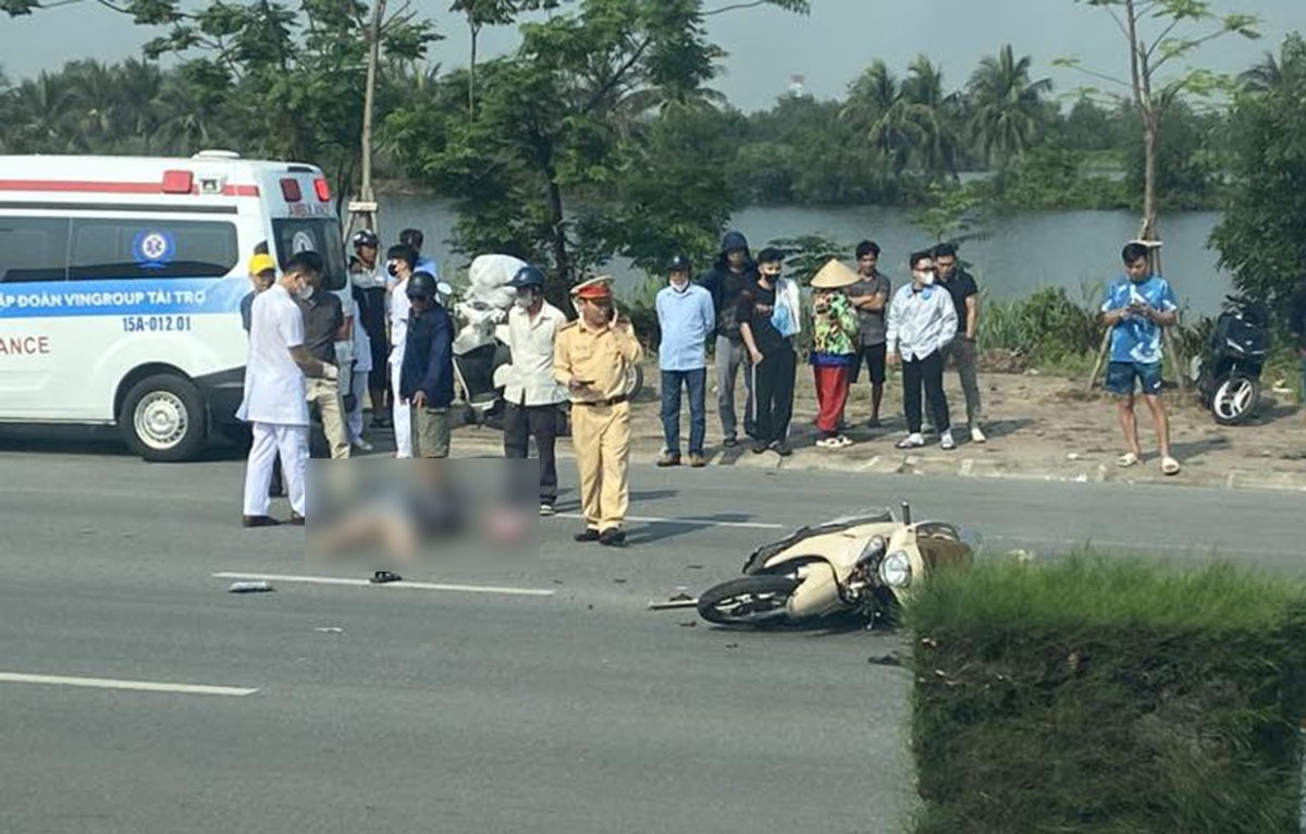 Hai người tử vong sau cú va chạm ô tô ở Hải Phòng