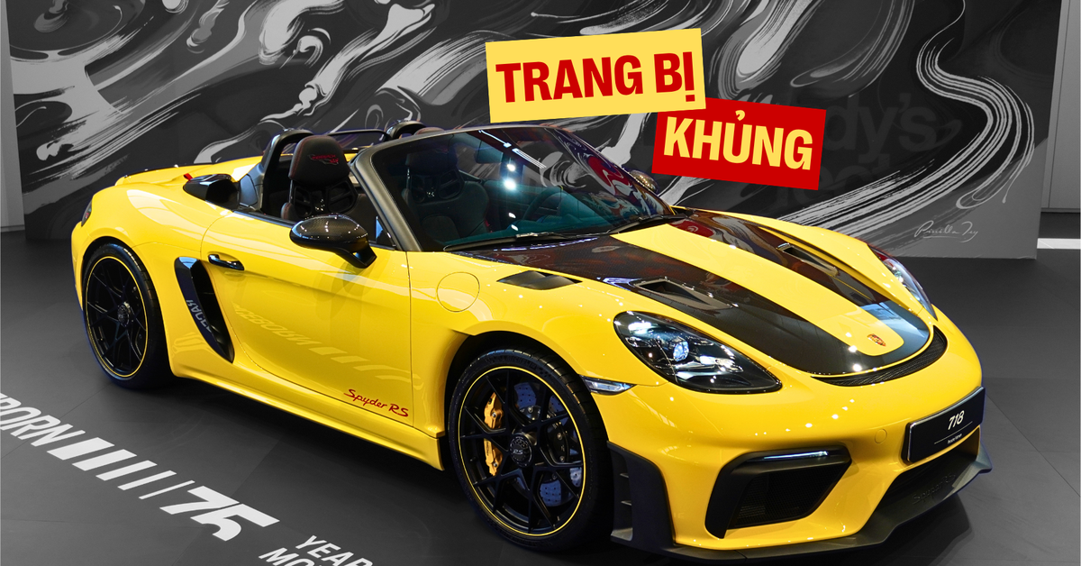 Tôi sờ tận tay Porsche 718 Spyder RS độc nhất Việt Nam: Phanh gốm hơn 500 triệu, tổng tiền 'option' dư mua 1 chiếc Mercedes GLC