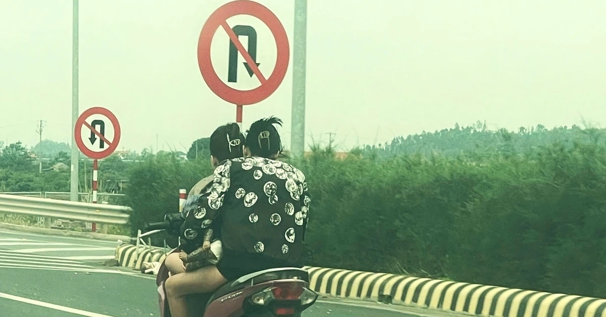 Hai cô gái đầu trần phi xe máy ‘bạt mạng’ trên cao tốc Hạ Long - Hải Phòng