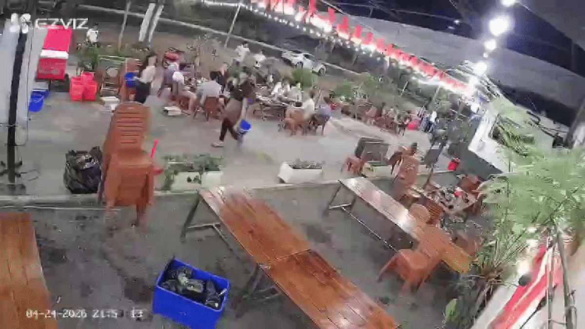 Xác minh clip người đàn ông vung chân đá phụ nữ tại quán nhậu ở Khánh Hòa