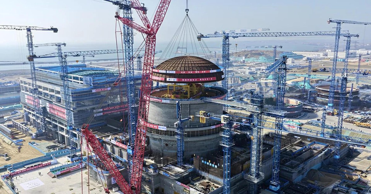 Không phải Nga, một quốc gia vừa đặt cấu trúc 227,9 tấn lên nhà máy điện hạt nhân hiện đại bậc nhất