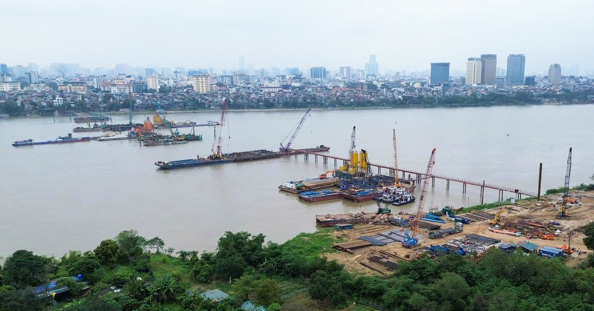 Bên trong đại công trường cầu Trần Hưng Đạo gần 16 nghìn tỷ đồng ở Hà Nội