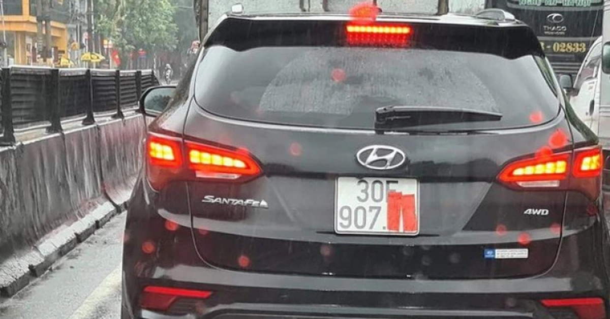 Phạt tiền đến 6 triệu đồng với hành vi che biển số xe