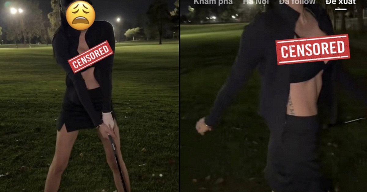 Outfit "mặc như không" khi đi đánh golf, mỹ nhân hớ hênh lộ vòng 1 gây "nhức nhối