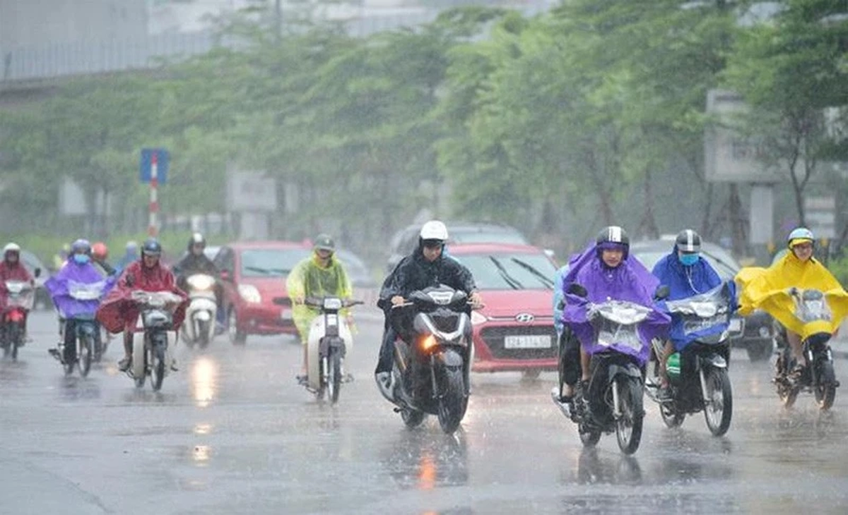 Miền Bắc mưa to diện rộng từ đêm nay