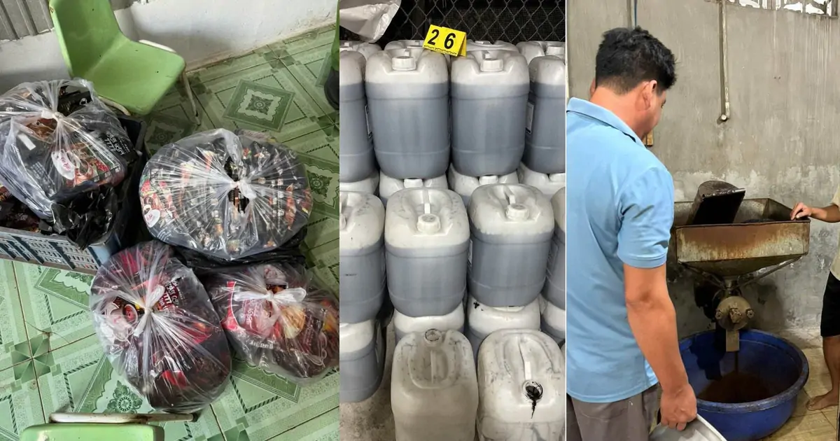 Làm giả 10 tấn bột cà phê bằng bắp, đậu nành rang trộn với phụ gia
