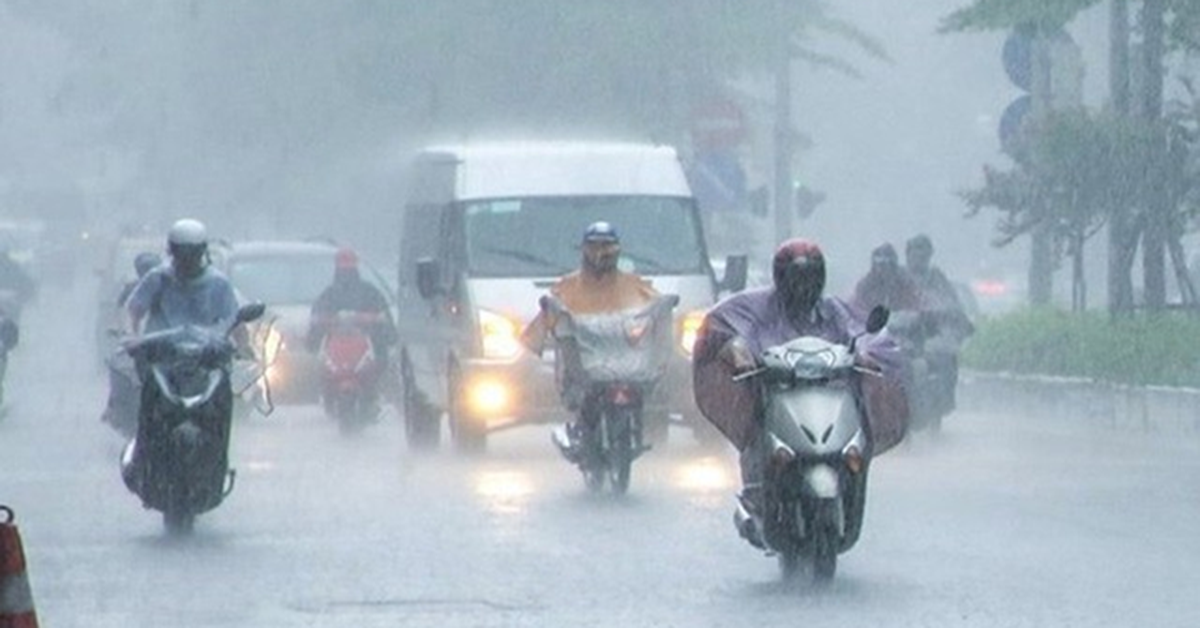 Bắc Bộ sắp xuất hiện mưa to nhiều ngày liên tiếp, chấm dứt nắng nóng