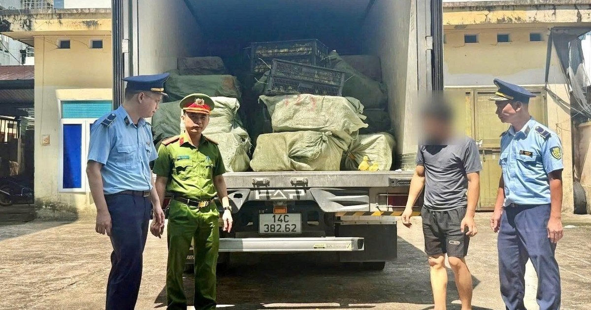 Phát hiện xe tải màu xám, công an Việt Nam lập tức theo dõi giám sát kiểm tra