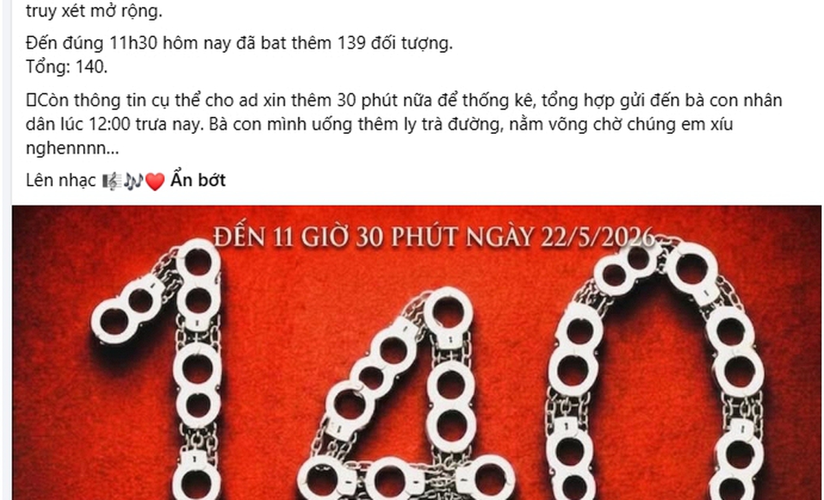 23.000 người đang chờ dưới fanpage Phòng, chống ma túy - Công an TP. Hồ Chí Minh (PC04)