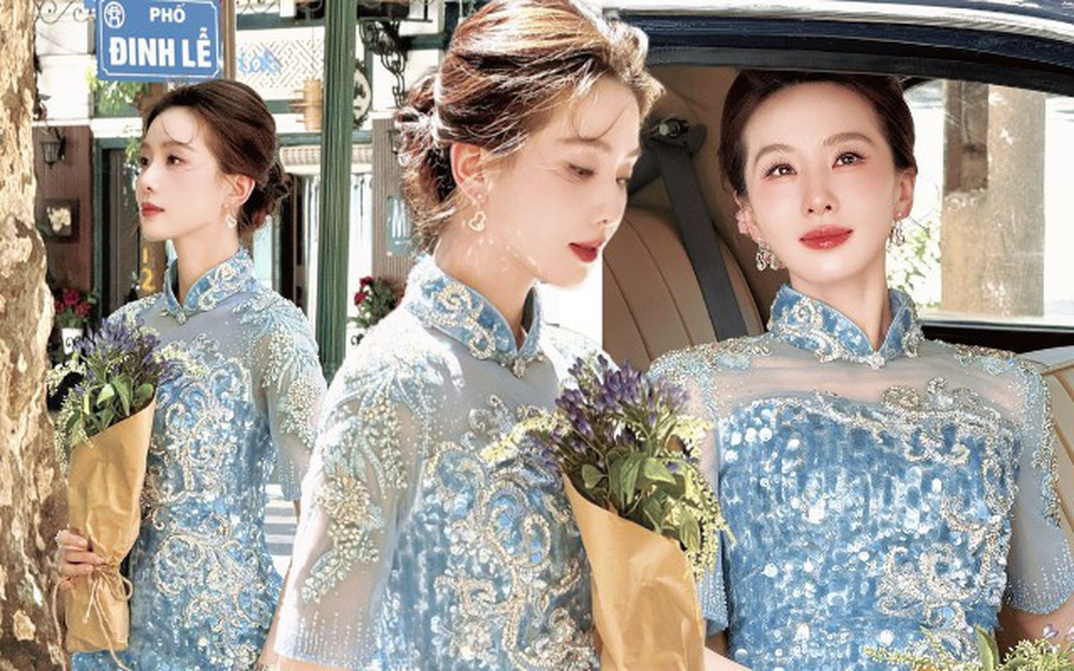 Mỹ nhân đẹp nhất Trung Quốc xuống phố đi bộ Hồ Gươm "đu trend" nàng thơ, xem clip 26 giây mới hiểu thế nào là "tuyệt tác trời ban