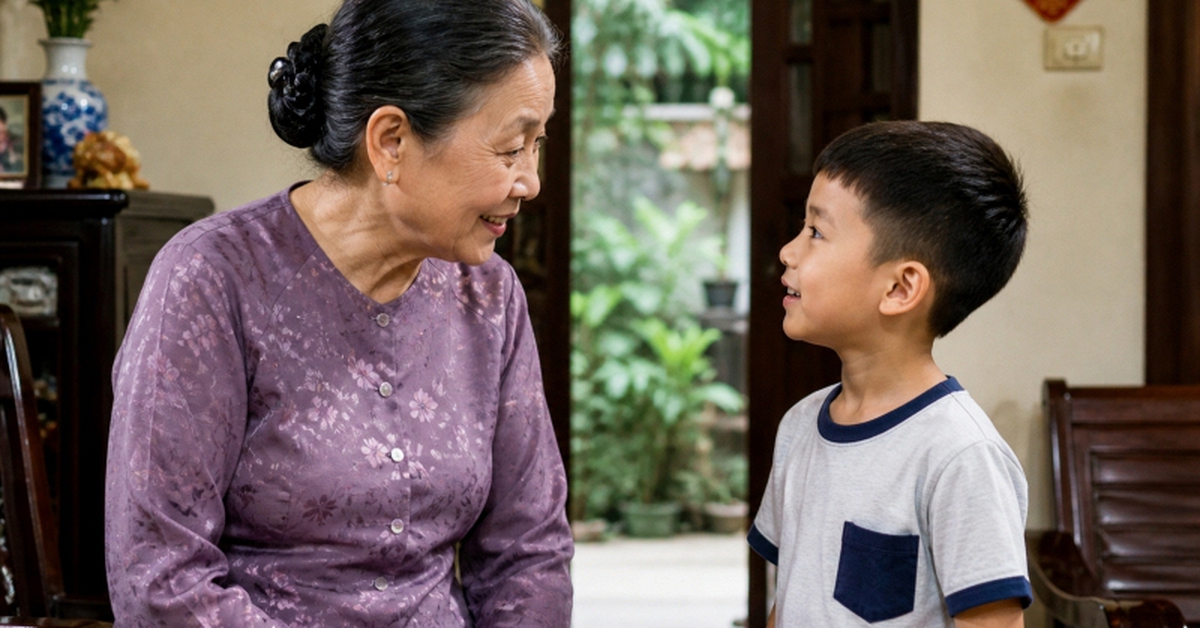 Bà nội hỏi “về nhà ngoại chơi được cho bao nhiêu tiền”, đứa trẻ 7 tuổi đáp một câu không ai chê được!