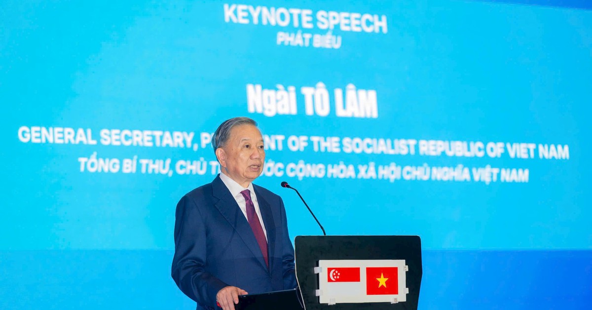 Tổng Bí thư, Chủ tịch nước Tô Lâm: Hợp tác công nghệ sẽ trở thành một trụ cột quan trọng trong quan hệ Việt Nam - Singapore