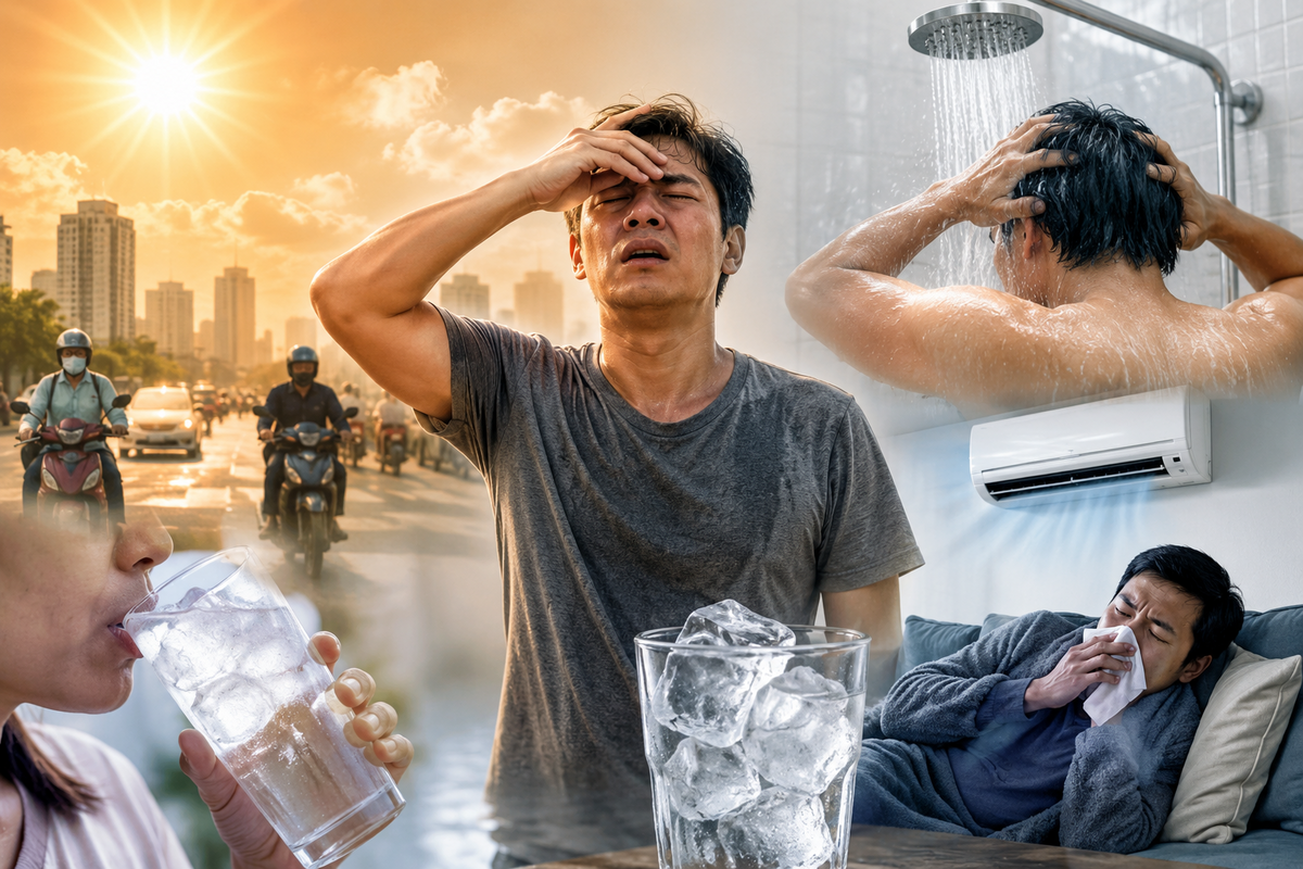 Nắng nóng gay gắt, chuyên gia cảnh báo 5 sai lầm giải nhiệt hại tim