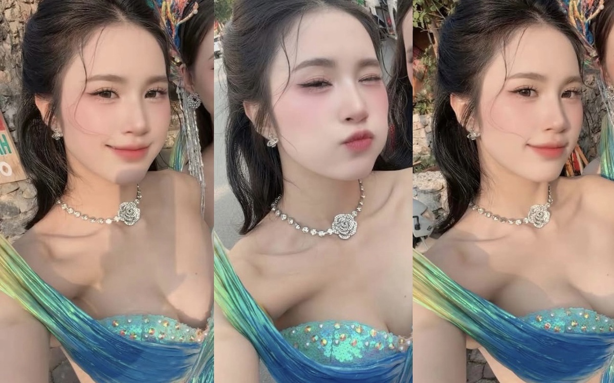 Hot girl tiên cá tại Carnaval Hạ Long xinh đẹp, bùng nổ nhan sắc khiến anh em "điêu đứng