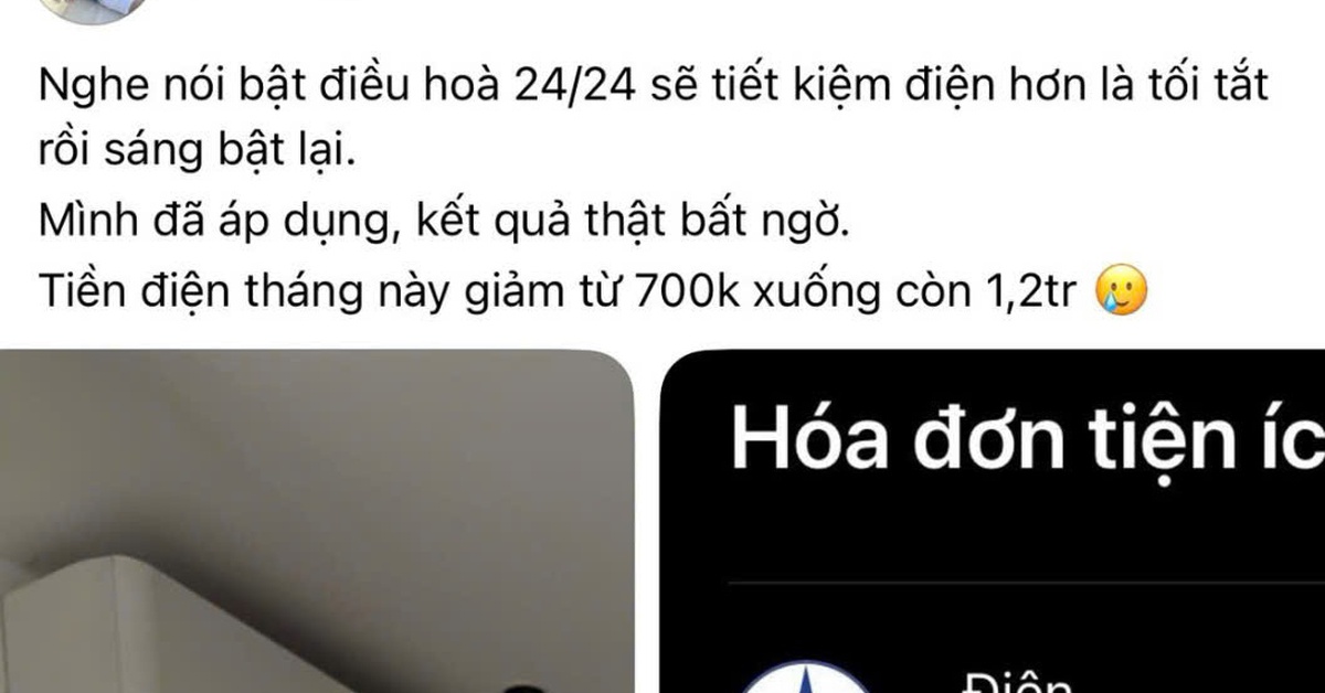 Hóa đơn điện khiến các gia đình đau đầu: Trên mạng chia sẻ đủ mẹo tiết kiệm, có người nghe theo bật điều hoà 24/24 và nhận cái kết bất ngờ