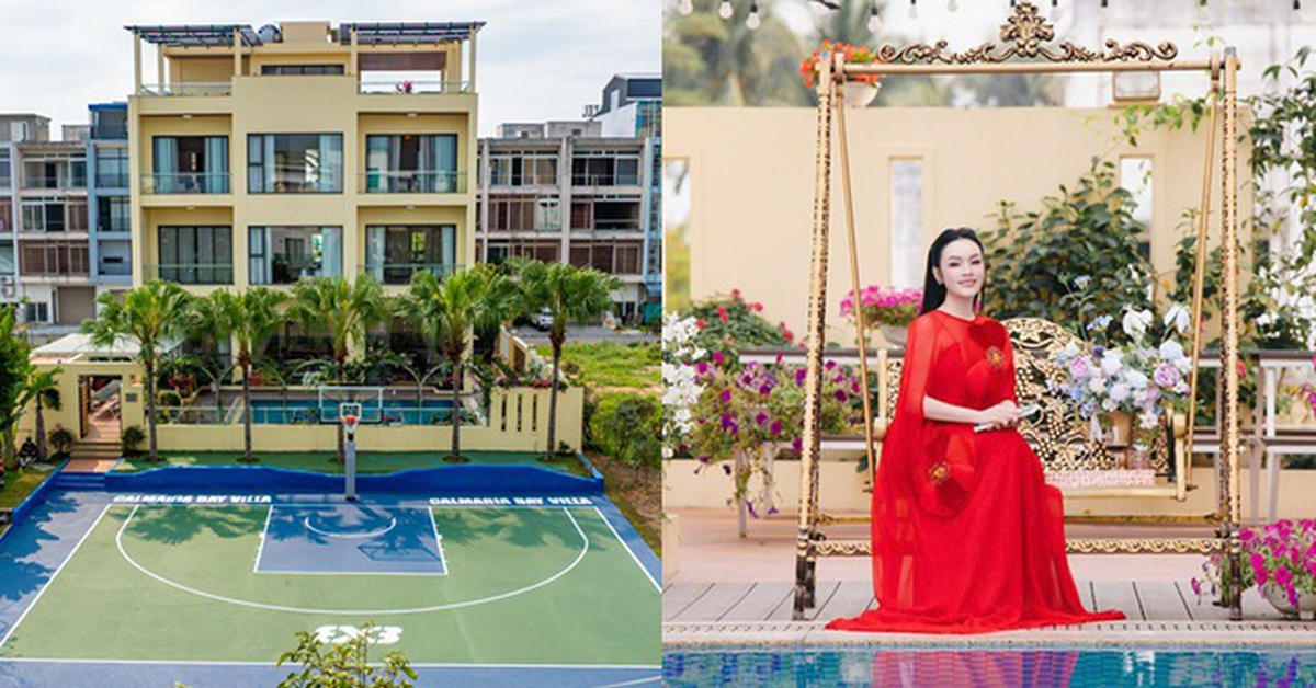 Biệt thự 1000m2, 10 phòng ngủ, có cả sân bóng rổ của nữ NSƯT, trưởng khoa thanh nhạc đình đám