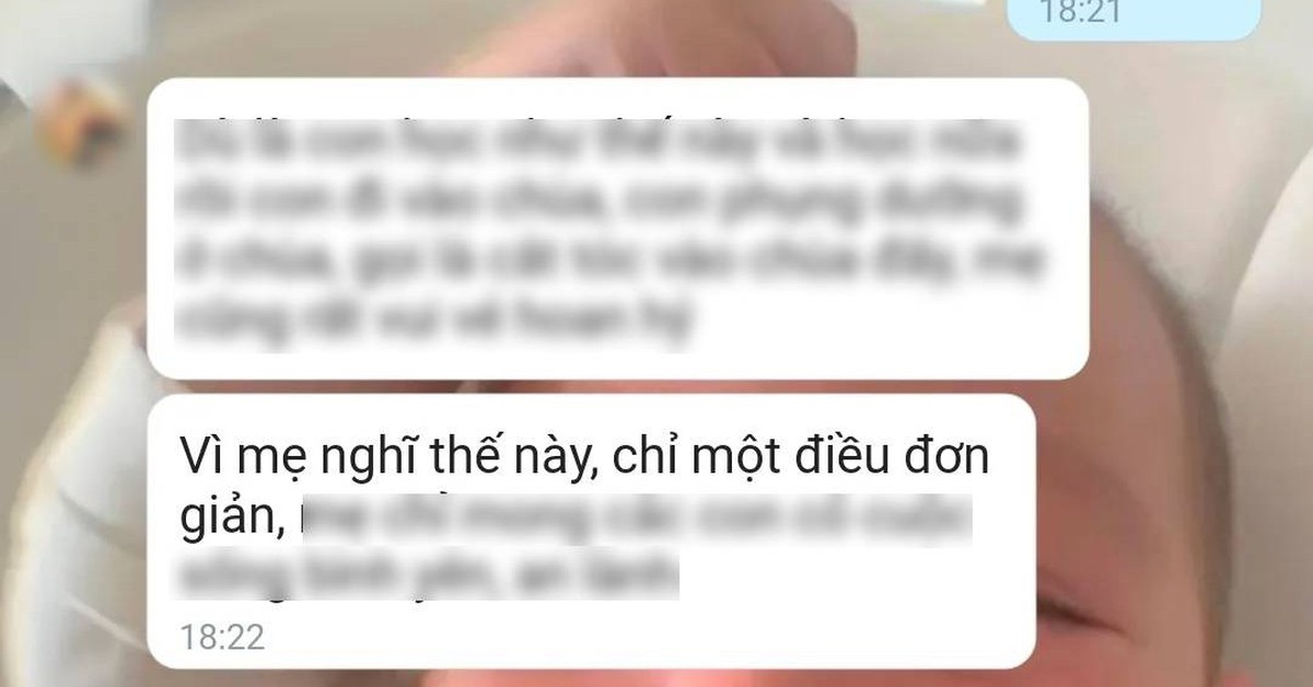 Đoạn tin nhắn "KỲ QUẶC" của 1 bà mẹ khiến nhiều người làm con rưng rưng: Đơn giản nhưng là một sự "buông bỏ" rất lớn!