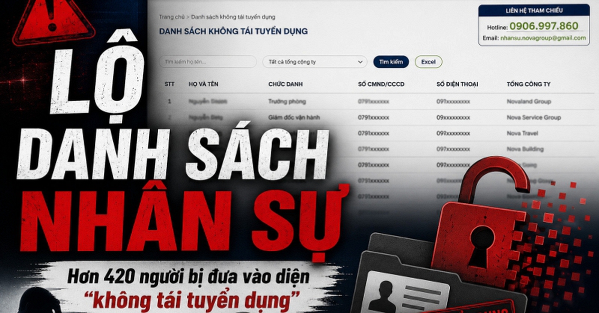 NovaGroup gây tranh cãi vì công khai danh sách hơn 420 nhân sự “không tái tuyển dụng”