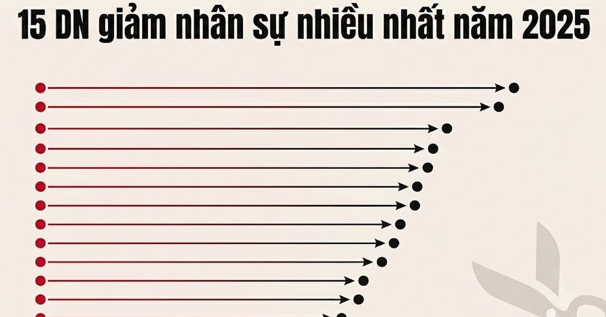 Lộ diện những "ông lớn" giảm nhân sự nhiều nhất năm 2025: Nhóm ngân hàng áp đảo, Golden Gate, Viettel Post, Hòa Phát... giảm hàng nghìn người